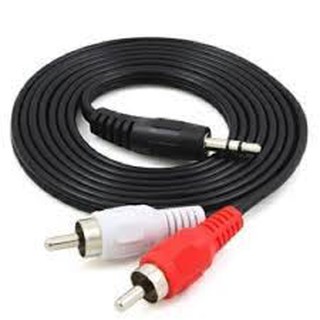 Dây loa 1 đầu 3.5 ra 2 av dài 1.5m
