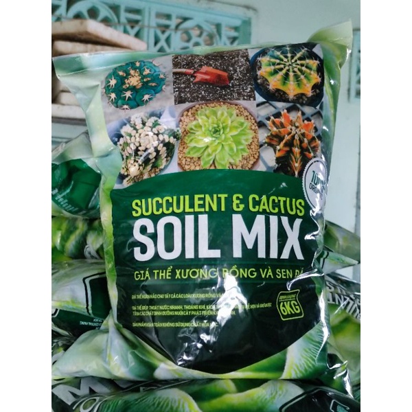 SOIL MIX BA 15dm3 - Giá Thể Sen Đá Xương Rồng