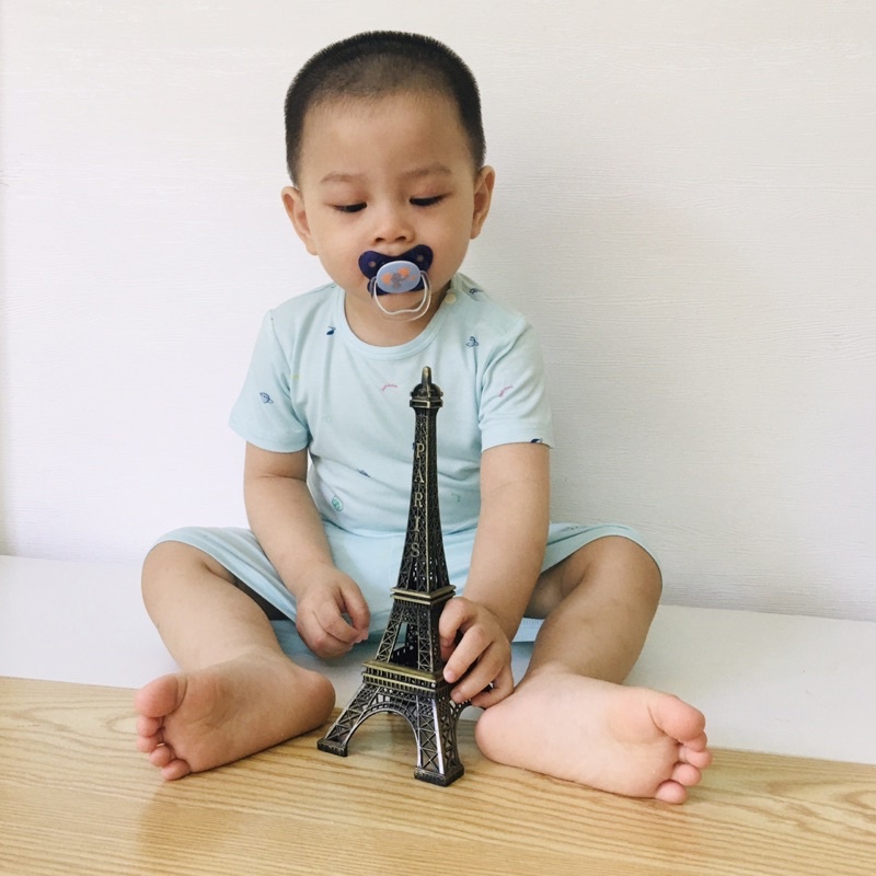 Bộ cộc tay cài vai sợi tre Bambola cho bé trai,gái từ 6 tháng đến 2 tuổi