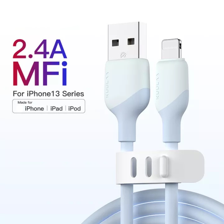 Dây cáp sạc nhanh 2.4A chuẩn MFI dài 1M cho iPhone 6 7 8 iPX 11 12 13 iP 14