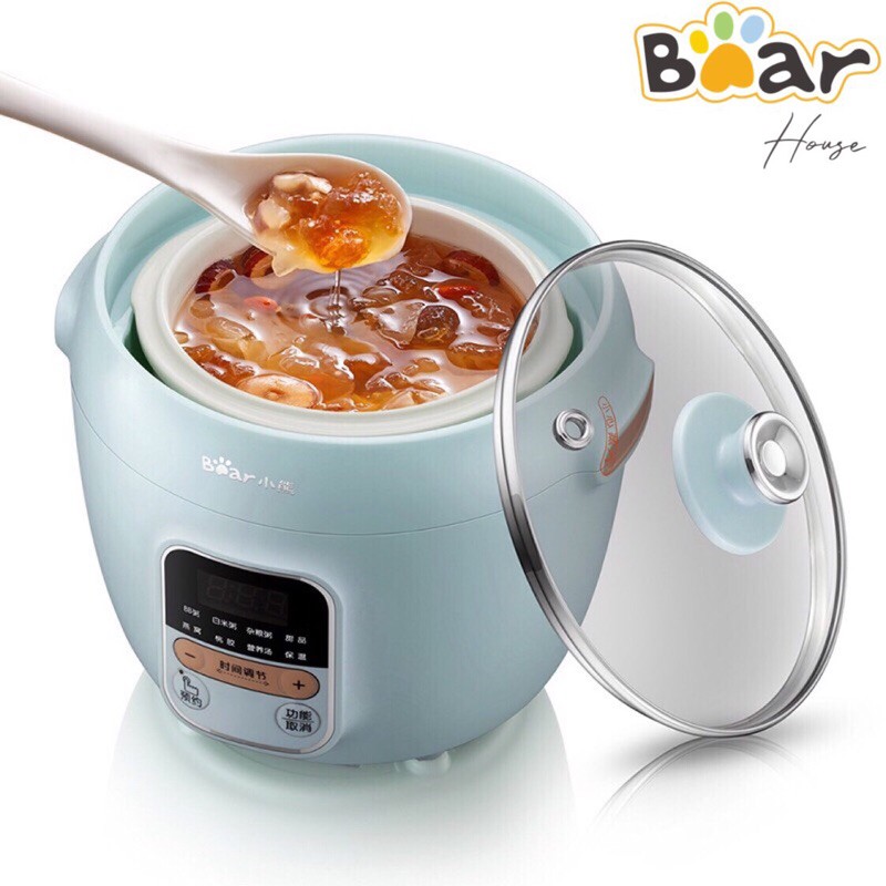 NỒI NẤU CHÁO CHƯNG YẾN CÁCH THUỶ 1L XANH NGỌC KHÔNG HẤP CHÍNH HÃNG