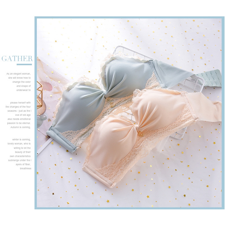 Áo ngực không gọng thép / bộ áo ngực và quần lót màu trơn quyến rũ | BigBuy360 - bigbuy360.vn