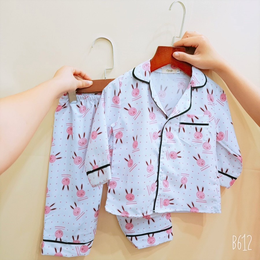 Bộ ngủ dài tay in hình dễ thương cho bé - BM_BABYSHOP