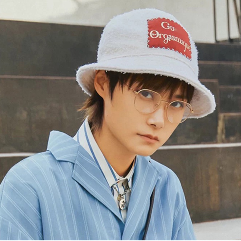 Mắt kính gọng kim loại tròn chống bức xạ phong cách Retro Hàn Quốc