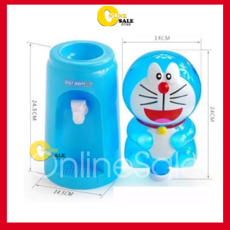 [Quá Rẻ] Cây Nước Mini để bàn 2000ml  Đồ Chơi Bình Lọc Nước Uống Nước Thật Cho Bé và người lớn hình kitty và doremon Mới