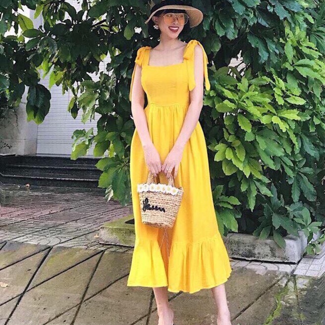 Đầm maxi đuôi cá