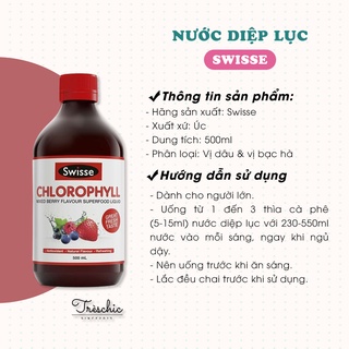 Nước Diệp Lục Swisse Chlorophyll 500ml