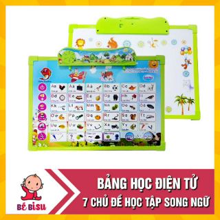 Bảng Chữ Cái Điện Tử Thông Minh Anh - Việt 7 Trong 1 Cho Bé Học Tập