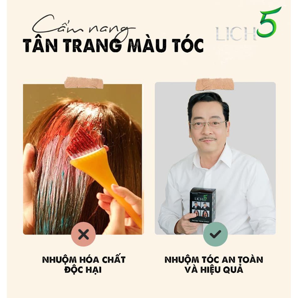 Dầu gội đen tóc LICH5 #Nhuộm_tóc#không_hóa_chất | BigBuy360 - bigbuy360.vn