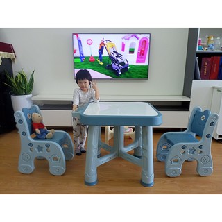 Bộ bàn kèm 2 ghế style Hàn Quốc cao cấp cho bé BB2G-101