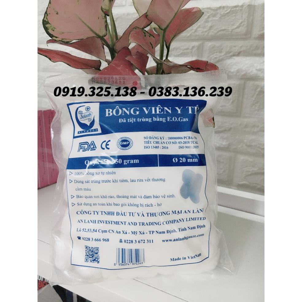 Bông viên y tế gói 50g -  An Lành