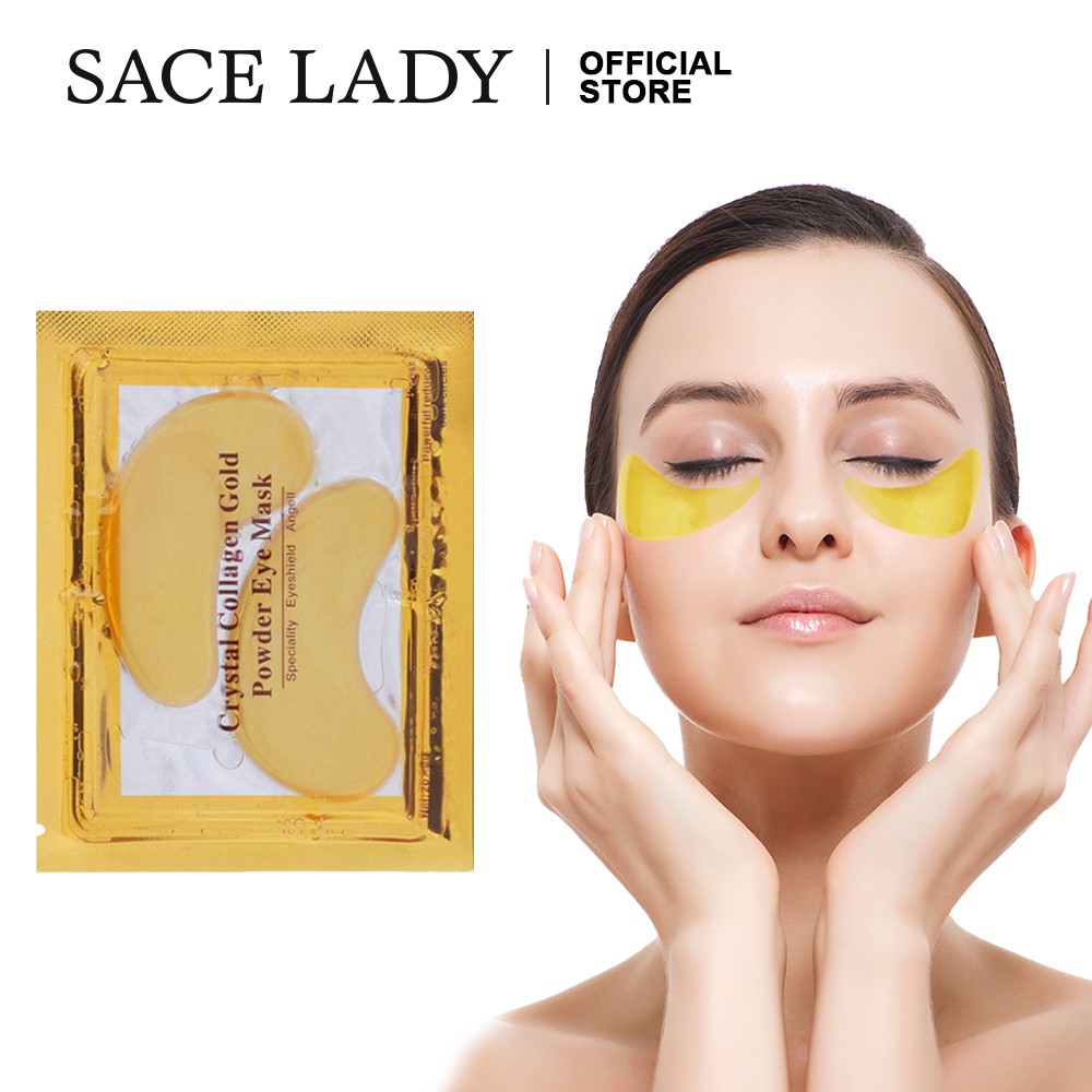 Mặt nạ mắt SACE LADY vàng 24K collagen loại bỏ quầng thâm / bọng mắt làm săn chắc da | BigBuy360 - bigbuy360.vn