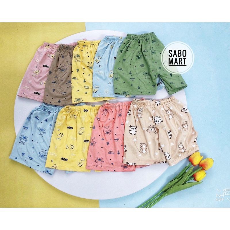 (BEYE 050) QUẦN ĐÙI THUN LẠNH MỊN MÁT CHO BÉ TRAI GÁI 5-16KG