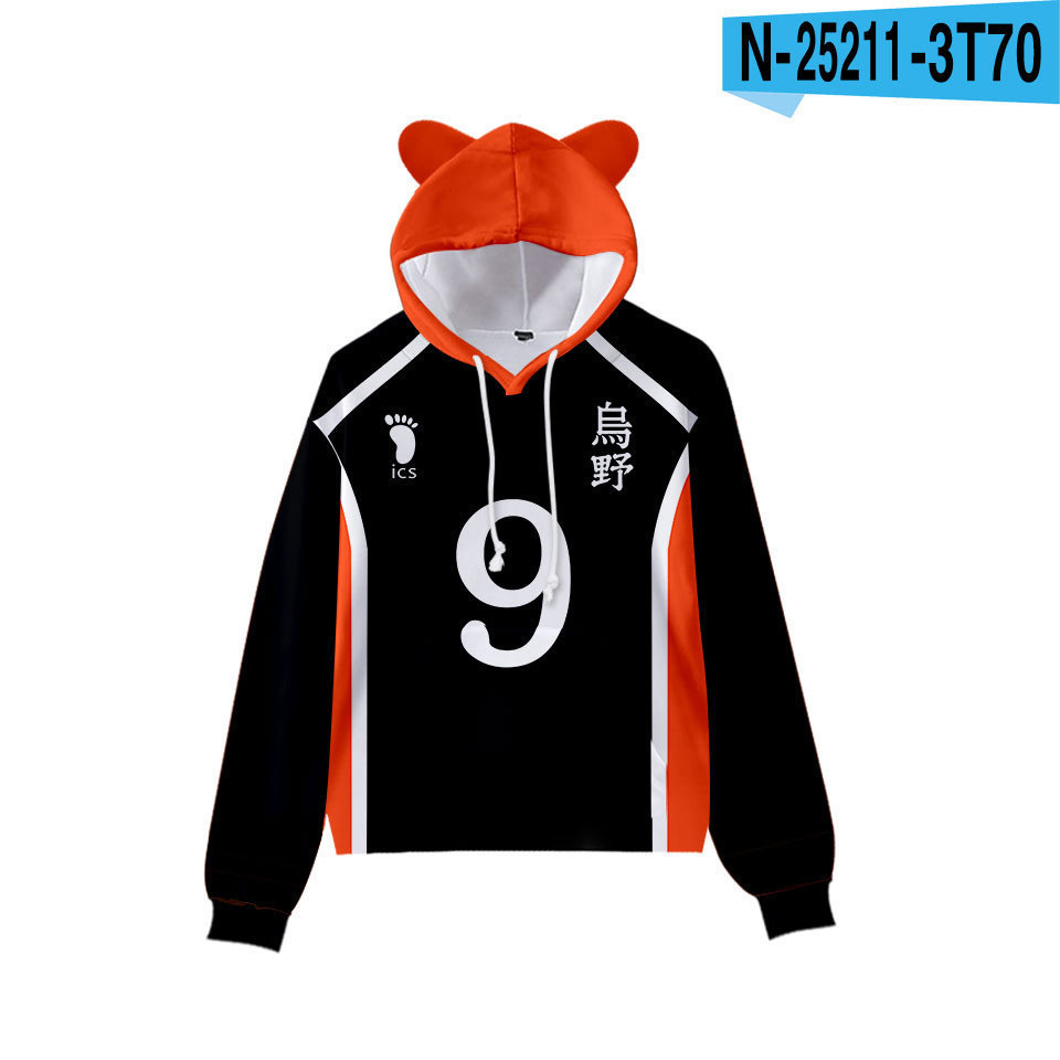 Áo Hoodie Tai Mèo Xinh Xắn Cho Bé