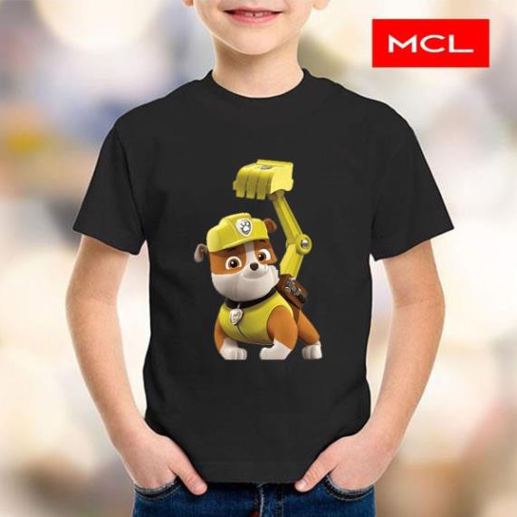 Áo Thun Trẻ Em In Hình Đội Chó Cứu Hộ - chú chó máy múc - SHOP Mẹ Gấu