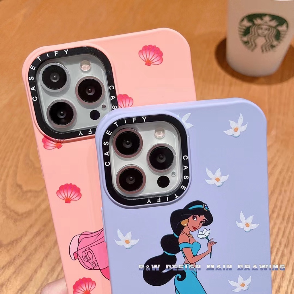 Ốp Điện Thoại Silicon Họa Tiết Hoạt Hình Công Chúa Dễ Thương Chống Sốc Cho iPhone 13 12 Pro MAX 11 Pro MAX X XR XS MAX 7 8 Plus