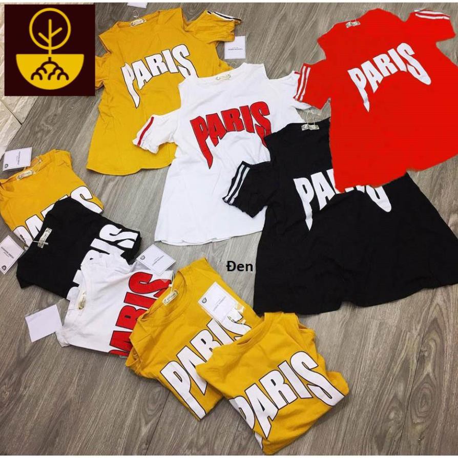 Áo thun bé gái thời trang dáng cánh dơi, hở vai, form xòe rộng (Màu Đen). Mi Mi shop