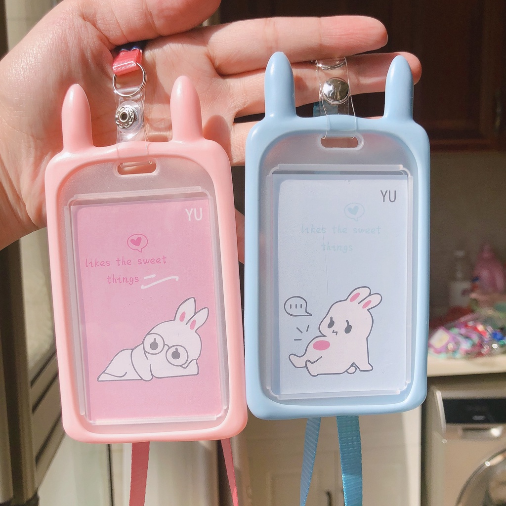 Dây Đeo Thẻ Học Sinh Bảng Tên Nhân Viên Văn Phòng Hình Thỏ Dễ Thương CICIBOX