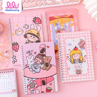 Sổ lò xo A5 kẻ ngang 120 trang nhiều mẫu bìa cute đáng yêu