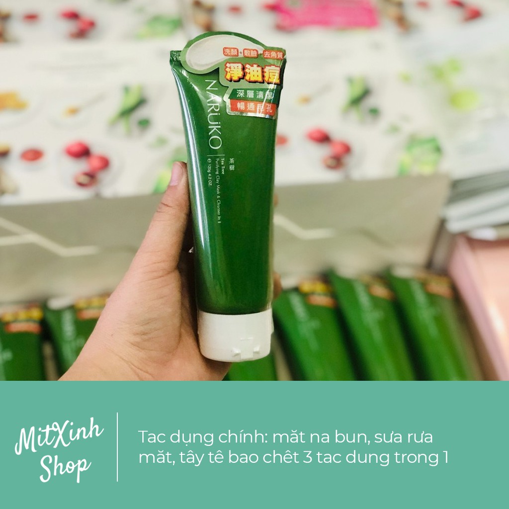 [Bản Đài] Sữa rửa mặt tràm trà NARUKO Tea Tree Purifying Clay Mask & Cleanser, Sữa rửa mặt Naruko Bản Đài | BigBuy360 - bigbuy360.vn