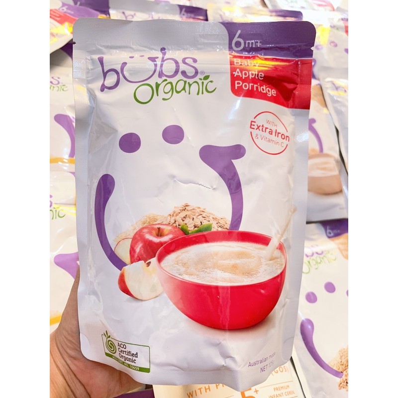 Bột ăn dặm BUBS ORGANIC ÚC ( KO cần nấu. Hsd 30 ngày sau khi mở gói)