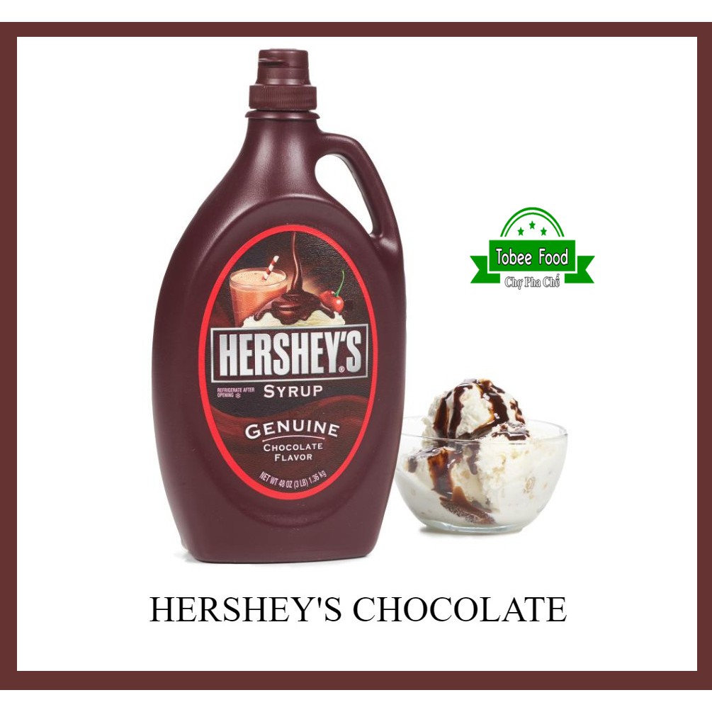 SIRO HERSHEY CHOCOLATE 1360G - Pha Chế Thức Uống - Làm Bánh Thơm Ngon Đậm Đà