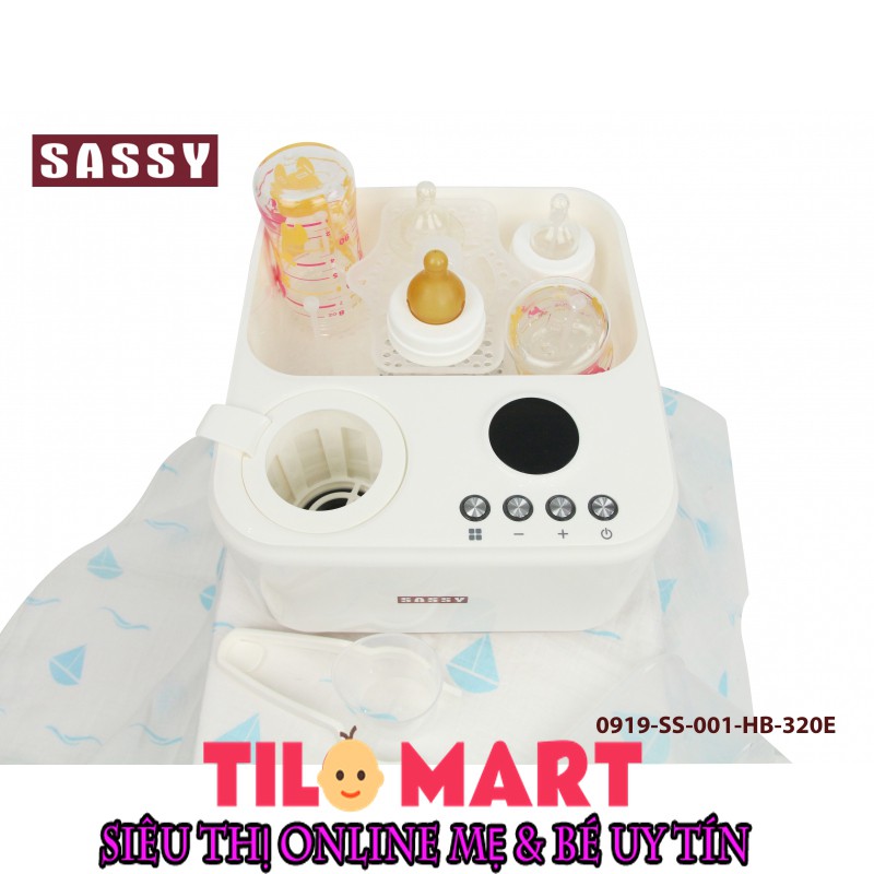 Máy tiệt trùng bình sữa và hâm sữa 2 trong 1 Sassy