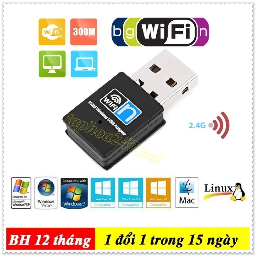 USB AC1300 & AC600 với AC300  thu sóng WIFI dùng cho máy tính xách tay-máy tính để bàn-máy tính bảng