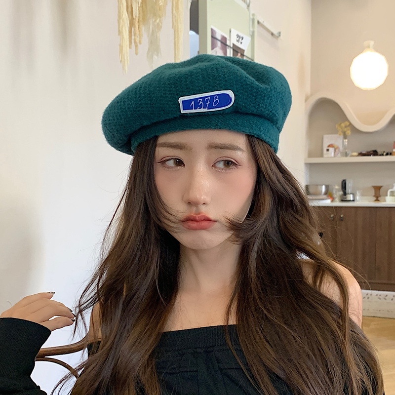 Nón beret len giữ ấm phong cách Hàn Quốc hàng mới dành cho nữ 1378