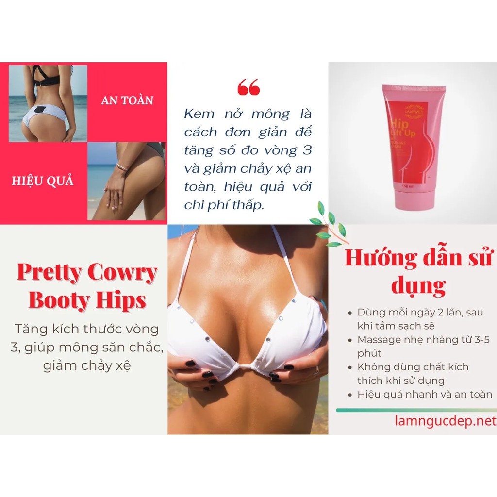 Kem Massage Mông HIP LIFT UP Dưỡng Da Săn Chắc Aichun