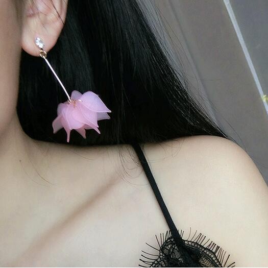 Hoa tai thời trang hình hoa bông tai phụ kiện - Mã HT028