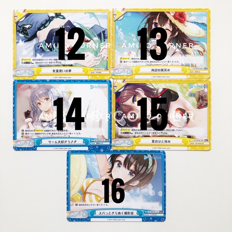 Lẻ card hololive rebirth hàng chính hãng đọc kĩ mô tả