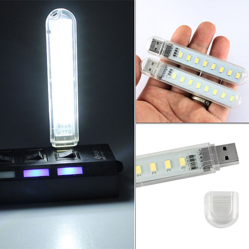 Đèn Led 8 Bóng Cổng Usb Di Động Tiện Dụng