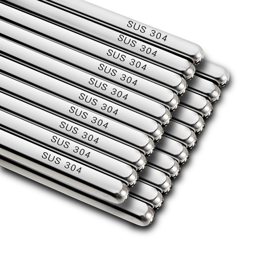 Đũa inox 304 chống trượt an toàn cho sức khỏe