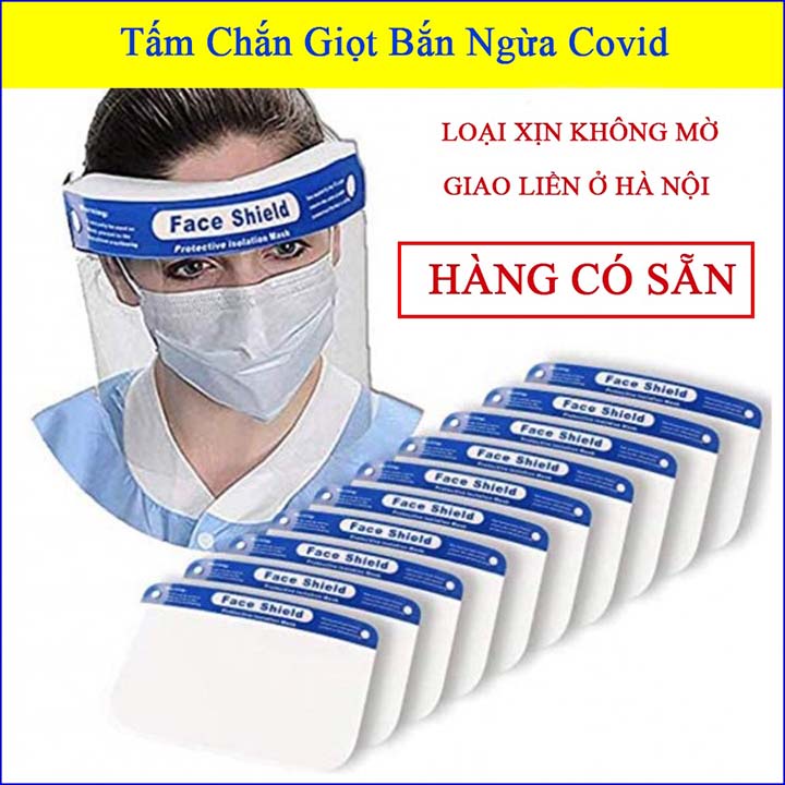 Tấm Chắn Face Shield Mặt Nạ Bảo Hộ NEO,Người Lớn Trẻ Em Đeo Đều Vừa.Kính Chống Giọt Bắn,