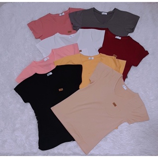 Áo thun cổ tim nữ _ combo 3 áo 100k
