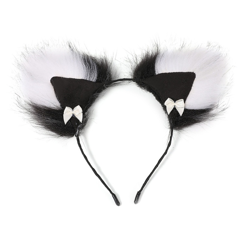 Cài Tóc Hình Tai Mèo Bằng Lông Nhung Dễ Thương Xinh Xắn