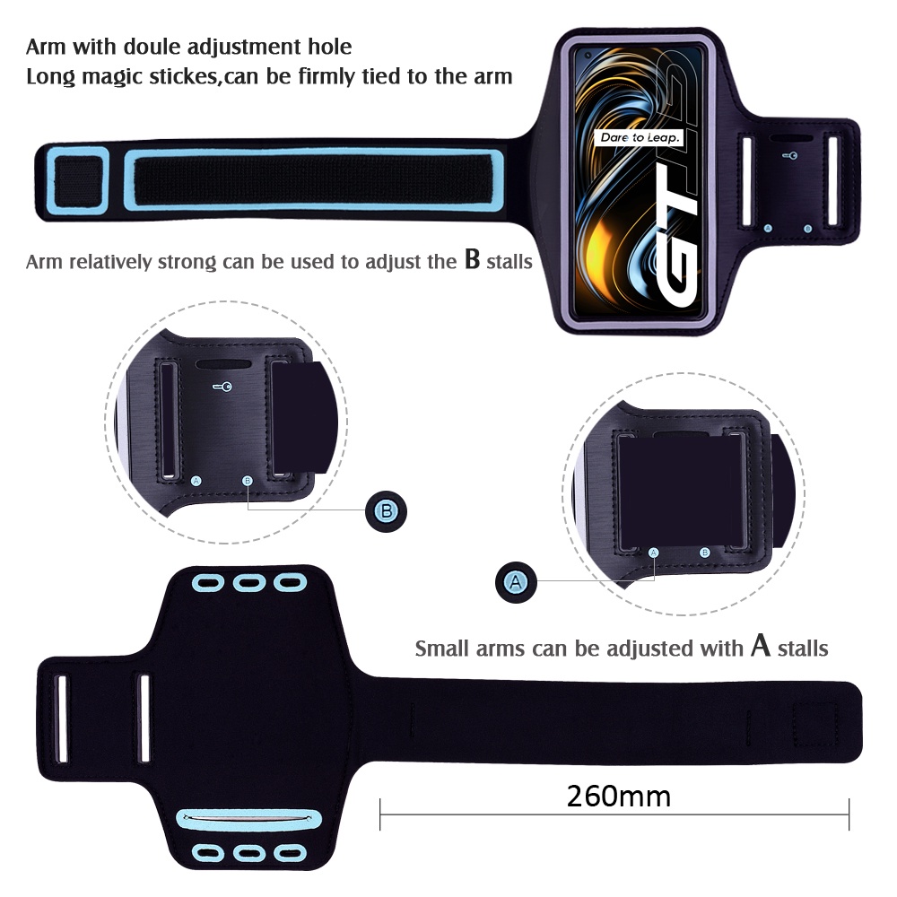 Ốp Điện Thoại Đeo Cánh Tay Tập Thể Thao Cho Realme GT2 Pro GT Neo 2 2T 3 3T