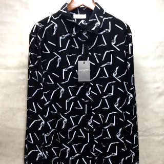 SLP - ÁO SƠ MI NAM NỮ TAY DÀI VISCOSE SAIN.T LAUREN.T, MẪU SMOKING, MỀM MÁT, ĐỦ TAGS, HIGH QUALITY MENSWEAR SHIRT