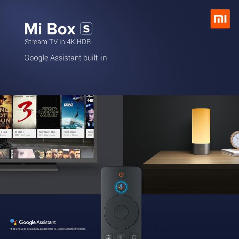 Tivi box Xiaomi Mibox S 4K 2019 Bản Quốc Tế Tiếng Việt tìm kiếm giọng nói - Chính hãng phân phối