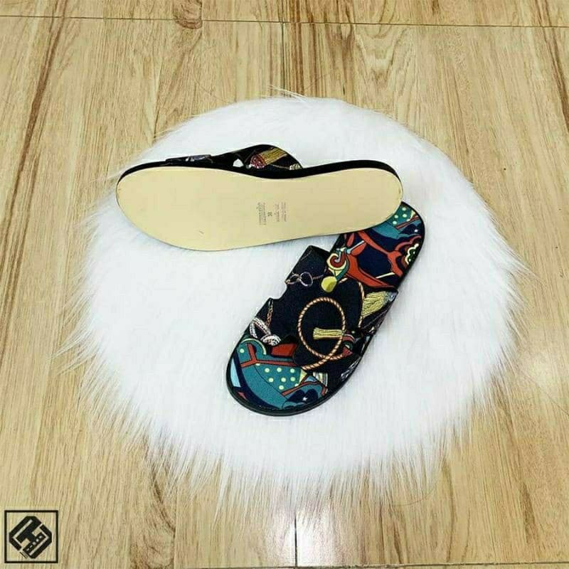 🔥HÀNG CAO CẤP🔥 Dép HM hoa văn nam quai ngang đế gỗ cao cấp full size 38-43