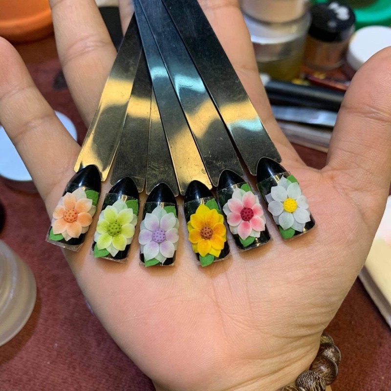 Hoa bột nail - Hướng dương lá