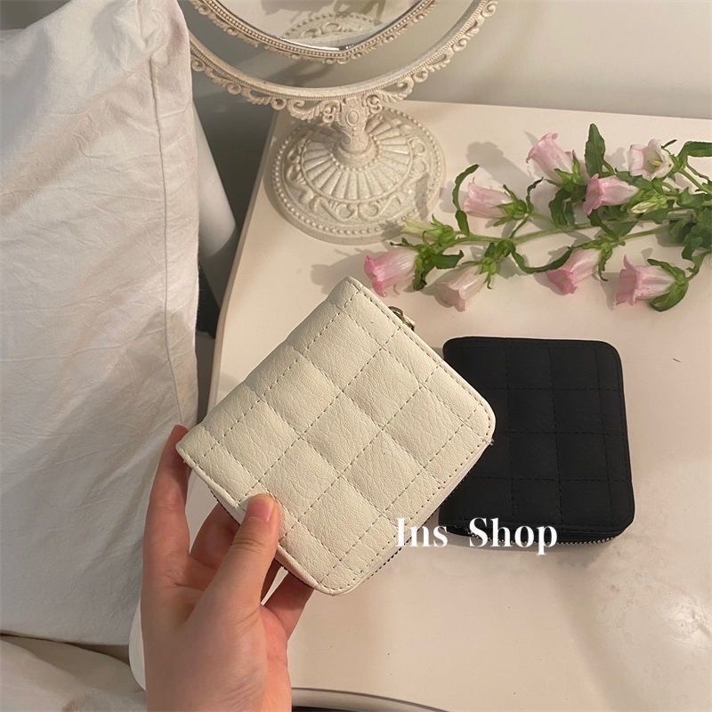 Ví ngắn nữ mini cầm tay phong cách retro hàn quốc
