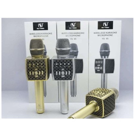 YS-95 3in1 Hàng Cao Cấp, Tích Hợp Live Stream, Giả Giọng, Kiêm Loa Bluetooth, Micro Karaoke Có Loa