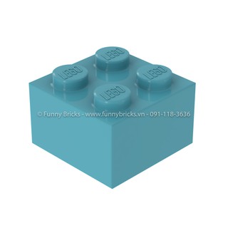 LEGO WEDO Brick 2 x 2 (3003 / 6223 / 35275) Azur