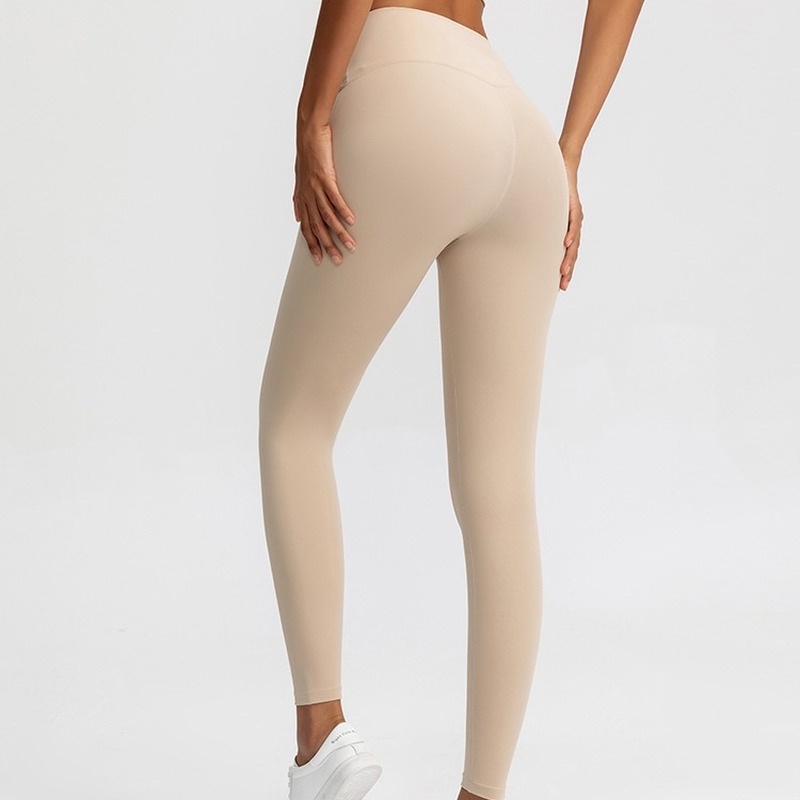 Quần legging thể thao lưng cao chất liệu thấm hút khô thoáng nhanh chóng