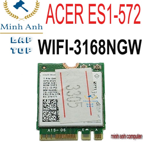WIFI LAPTOP ACER ES1 533,ES1-572 ,MODEL -3168NGW