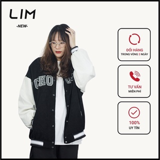 Áo bomber jacket nhung 2 lớp nam nữ