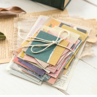 Giấy note trang trí sổ hoa văn 60 pieces họa tiết Vintage