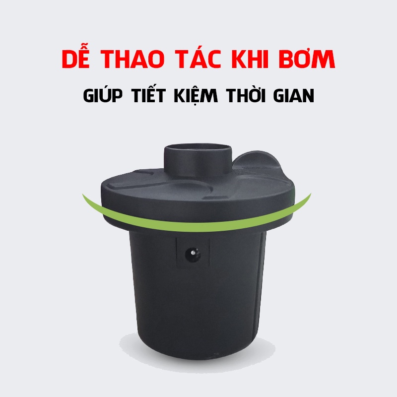 Bơm Điện Phao Bơi Hai Chiều Hút Thổi Bơm Đệm Hơi Ô Tô Tiện Lợi Nhanh Chóng 12V - 220V